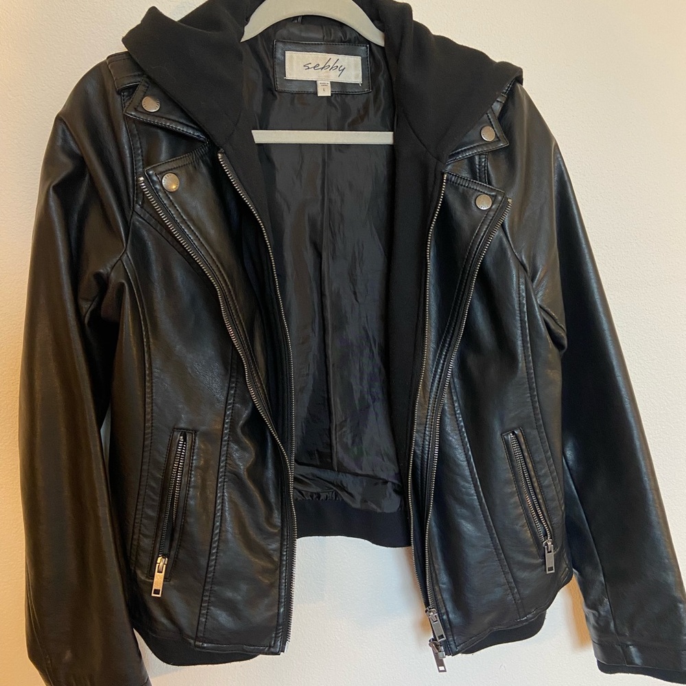 sebby faux leather jacket